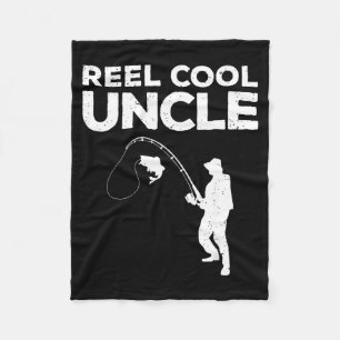 Funny New Uncle Art For Uncle Men From Nephew Niec Fleece Blanket
