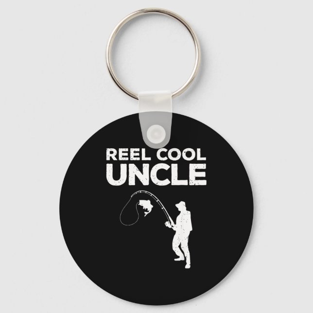Funny New Uncle Art For Uncle Men From Nephew Niec Keychain (Front)