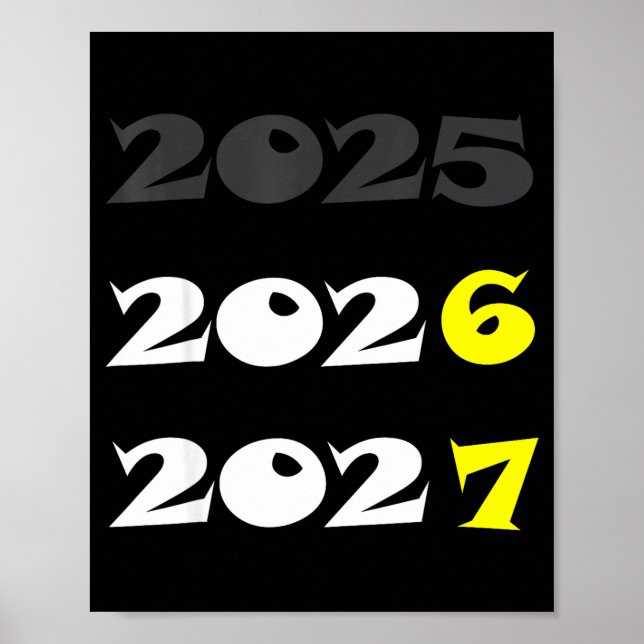 Funny New Year 2026 Six Seven 67 Meme  Poster (Front)
