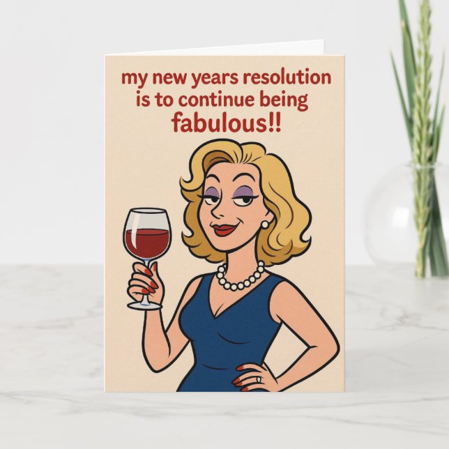 Funny New Year card (Front)