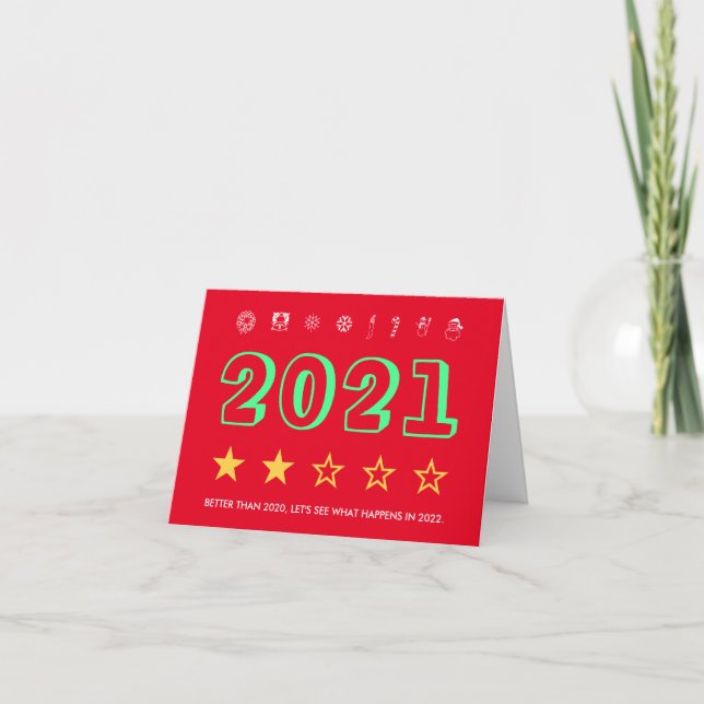 Funny new year Christmas Santa red Chinese Holiday Card (Front)