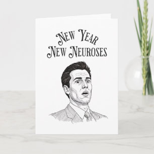 Funny New Year Holiday Worry Card