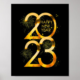 Funny New Years Eve Party Supplies 2023 Happy New Poster
