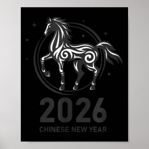 Funny New Years - Happy Chinese New Year 2026 - Fi Poster