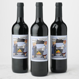 Funny New Year's Resolution Wine Label