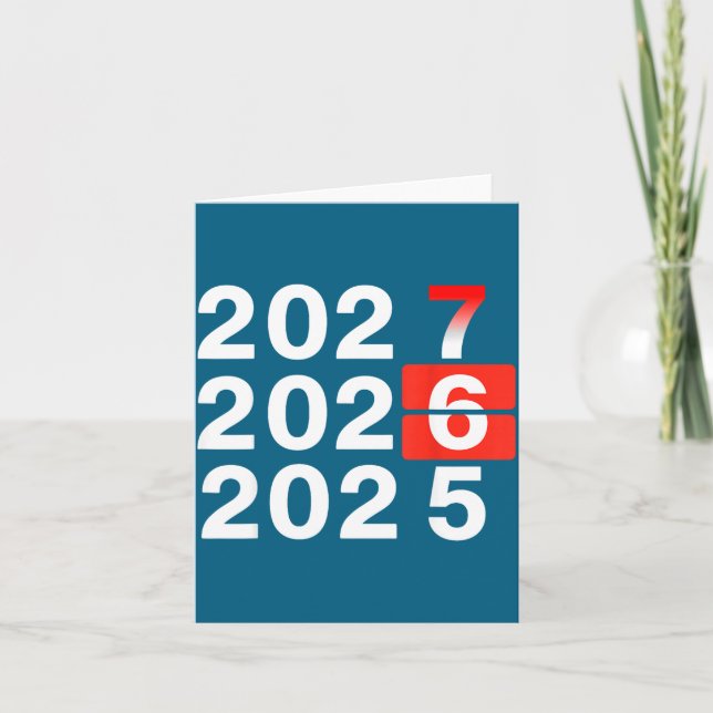 Funny New Years Shirts 67 Meme Boys New Years 2026 Card (Front)