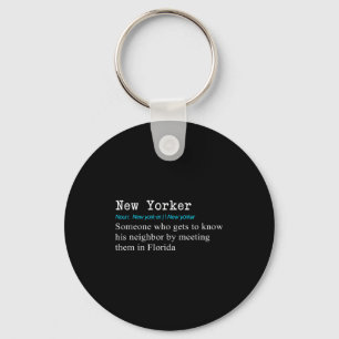 Funny New Yorker Dictionary Definition Gif Keychain