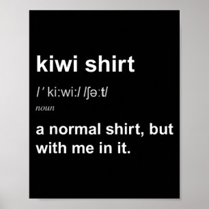 Funny New Zealand For Men Women Kiwi Gift Humour Poster