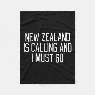Funny New Zealand Quote  Fleece Blanket