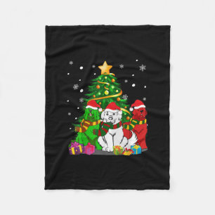 Funny Newfie   Funny Newfoundland Dog Christmas Fleece Blanket