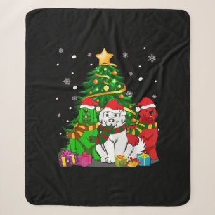 Funny Newfoundland Dog   Christmas Best Gift Sherpa Blanket