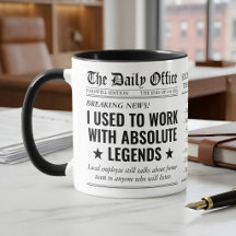 Funny Newspaper Coworker Leaving Farewell Legends