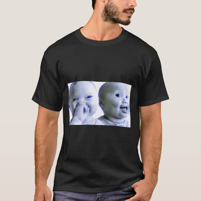 Funny Niche Baby Gen Z Meme Ai Viral Giggling Ai L T-Shirt (Front)
