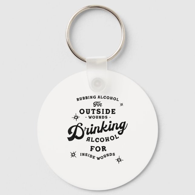 Funny Nick Miller Quote Shirt_ Alcohol Saying New  Keychain (Front)