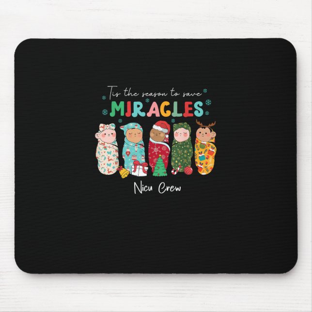 Funny Nicu Nurse Nurse Appreciation Christmas Mouse Pad (Front)