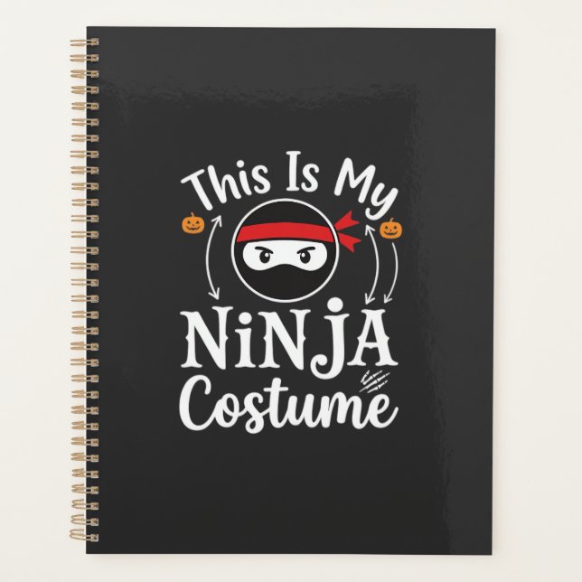 Funny Ninja Costume Halloween Design_1 Planner (Front)