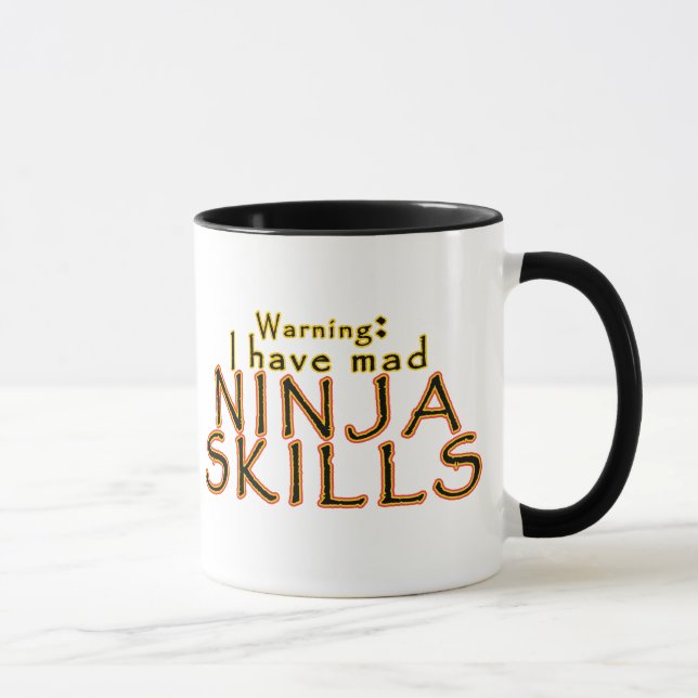 Funny Ninja Joke Mugs (Right)