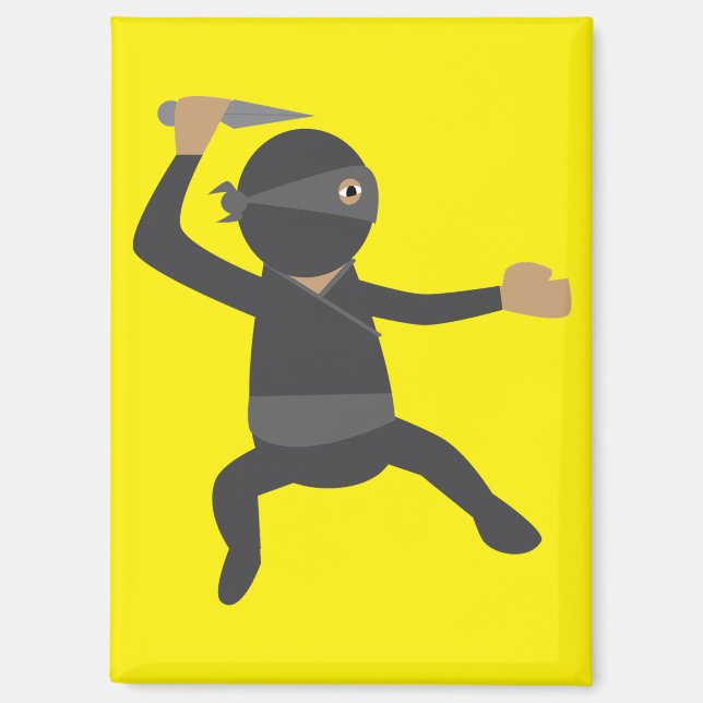 Funny Ninja Magnet (Front)