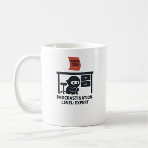 Funny Ninja Procrastination Expert Quote Coffee Mug