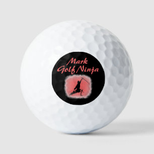 Funny Ninja Warrior Golf Balls