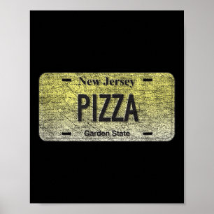 Funny Nj State Vanity License Plate Zza  Poster