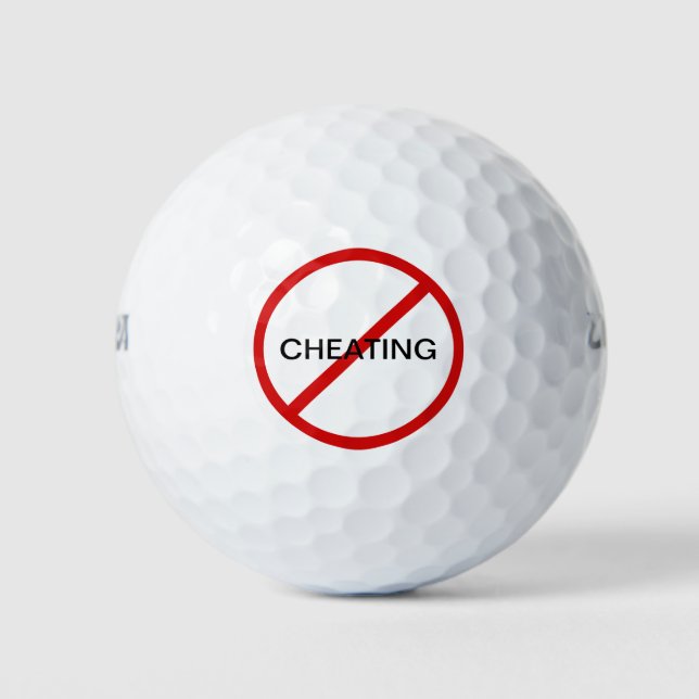 Funny No Cheating Golf Balls (Front)