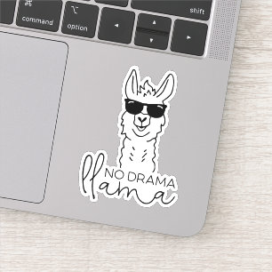 Funny No Drama Cool Llama  Sticker