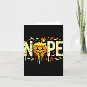Funny No Kings Halloween 2025 Distressed Usa Flag Card