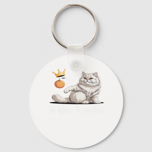 Funny No Kings In America Keychain (Front)