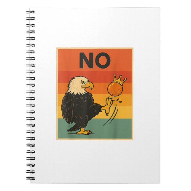 Funny No Kings In America Men Women Style Notebook (Front)