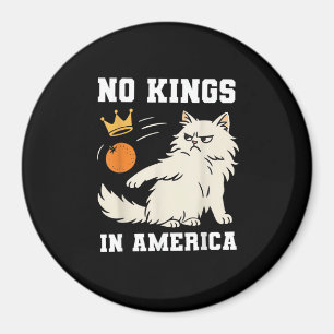 Funny No Kings In America Retro Classic Magnet