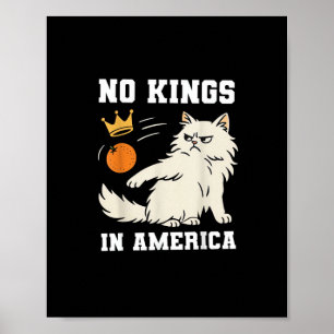 Funny No Kings In America Retro Classic Poster
