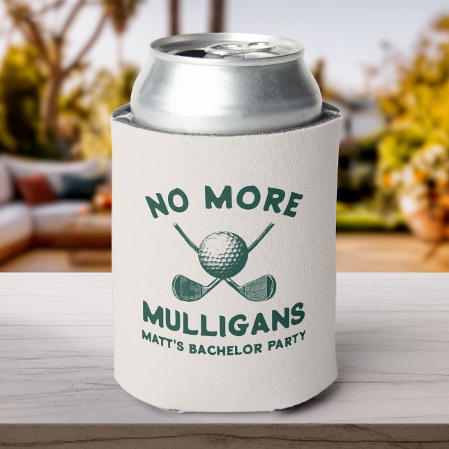 Funny “No More Mulligans” Golf Bachelor Party  Can Cooler (Creator Uploaded)