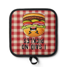Funny No Pickles Pot Holder