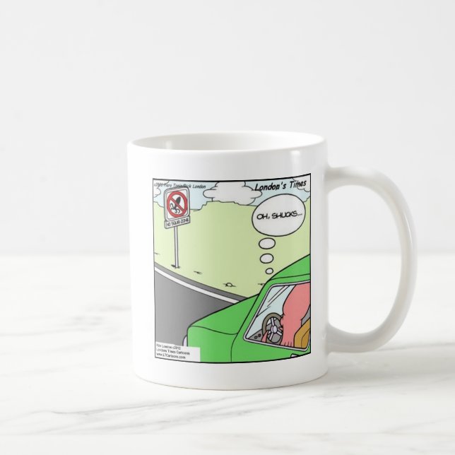Funny No Squid Zone Coffee Mug (Right)