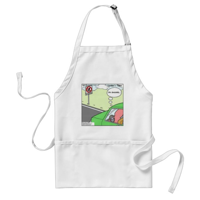 Funny No Squid Zone Standard Apron (Front)