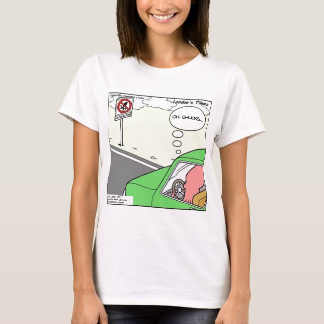 Funny No Squid Zone T-Shirt (Front)