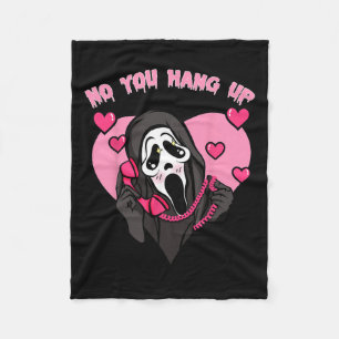Funny No You Hang Up First Gho-st  Fleece Blanket