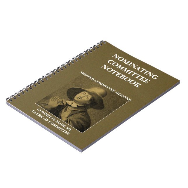 Funny Nominating Committee Quaker Meme Notebook (Left Side)