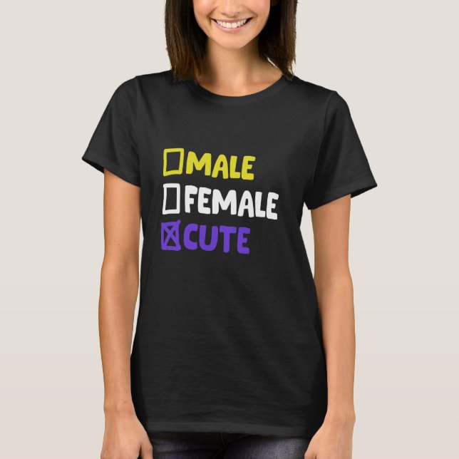 Funny Nonbinary and Transgender 4 T-Shirt (Front)