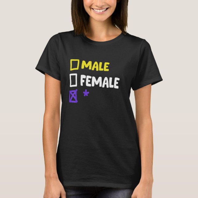 Funny Nonbinary and Transgender T-Shirt (Front)
