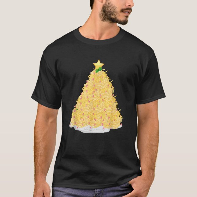 Funny Noodle Christmas Tree Ramen Lover s Gift Xma T-Shirt (Front)