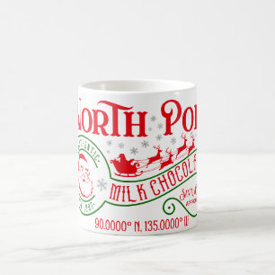 Funny North Pole Hot Chocolate Christmas Coffee Mug
