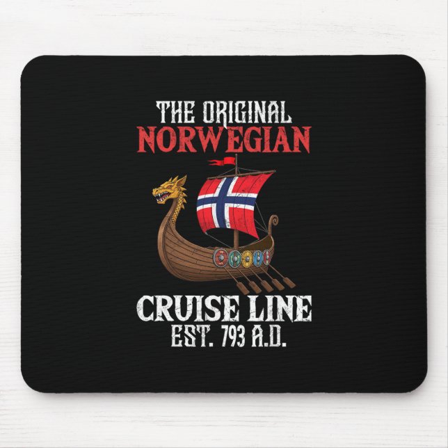 Funny Norwegian Cruise Line  Mouse Pad (Front)