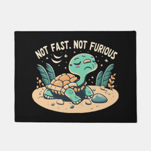 Funny Not Fast Not Furious Doormat