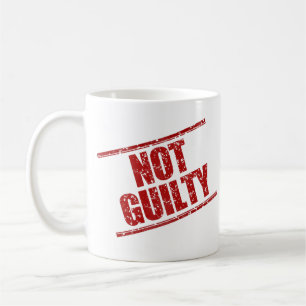 Funny Not Guilty Humour Coffee Mug