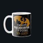 Funny Not Procrastinating Doing Side Quests Coffee Mug<br><div class="desc">Funny Not Procrastinating Doing Side Quests Dragon Gamer Gift. Perfect gift for your dad, mom, papa, men, women, friend and family members on Thanksgiving Day, Christmas Day, Mothers Day, Fathers Day, 4th of July, 1776 Independent day, Veterans Day, Halloween Day, Patrick's Day</div>