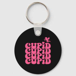 Funny Not Today Cupid Anti Valentines Day Women Me Keychain