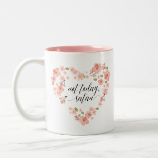 Funny Not Today Satan Flower Mug