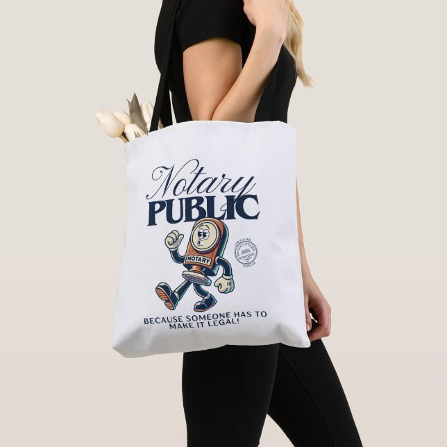 Funny Notary Public - Notary Humour Tote Bag (Close Up)